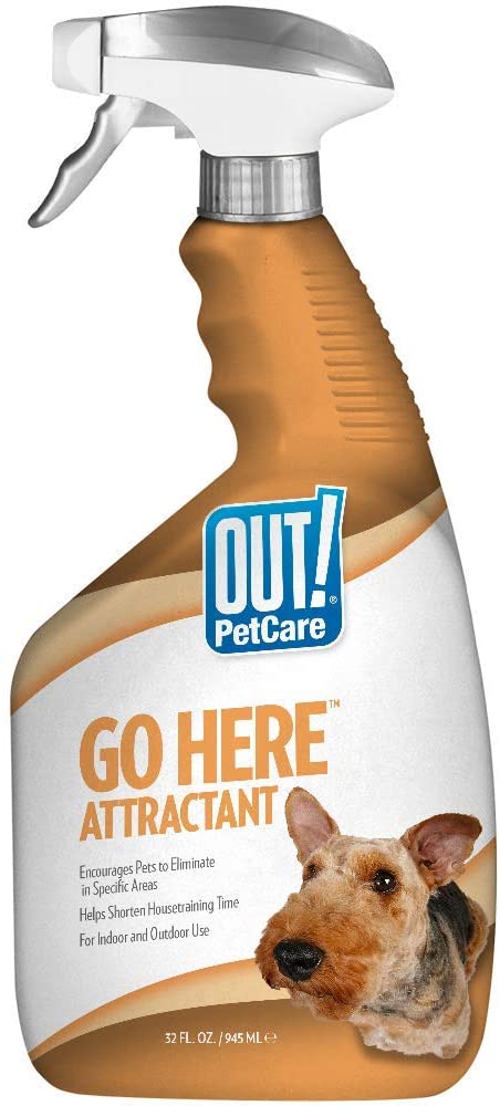 OUT! Go Here Attractant- Best Dog Training Spray: