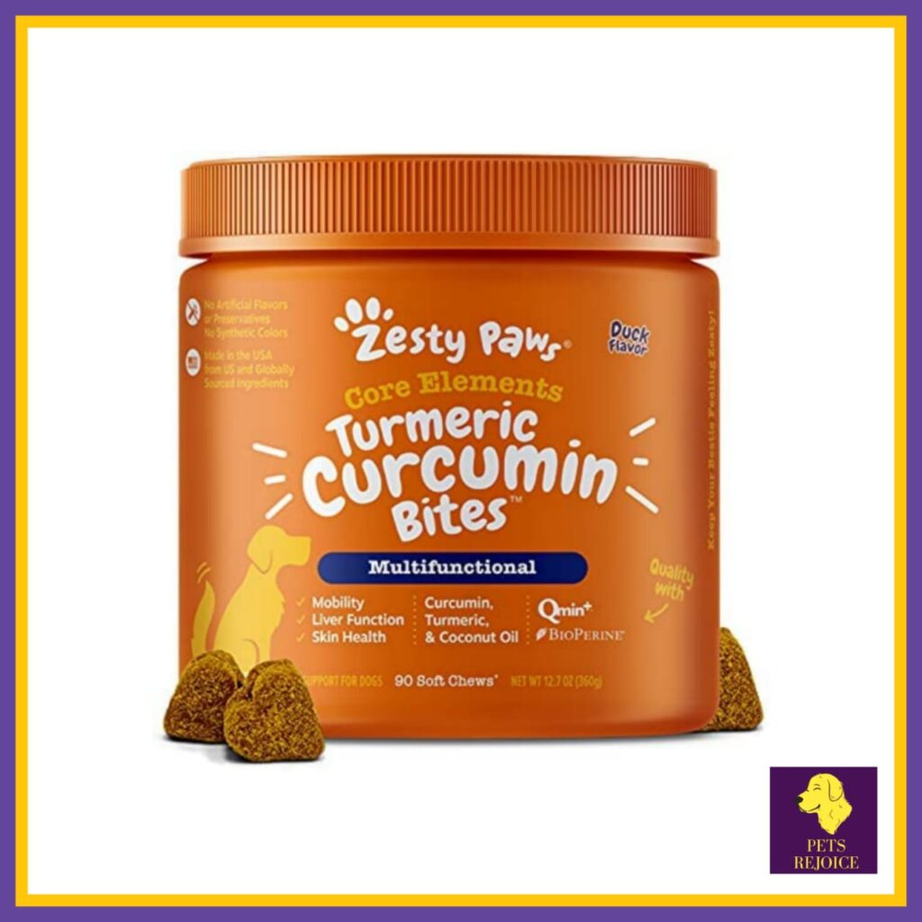 Zesty Paws Turmeric Curcumin for Dogs – Best Preventive Therapy